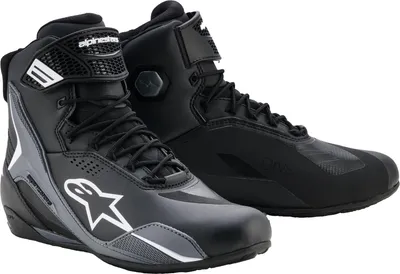 Immagine prodotto di Alpinestars Faster 4 Drystar scarpe da moto impermeabili, nero/bianco/grigio, 12,5 (46)