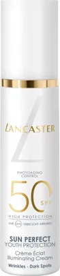 Zdjęcie produktu dla Lancaster Sun Perfect, Krem z filtrem przeciwsłonecznym, Twarz, Buteleczka z pompką, Przeciwstarzeniowy, Krem przeciwzmarszczkowy, Nawilżający, Ochrona, Skóra uniwersalna, 50 ml