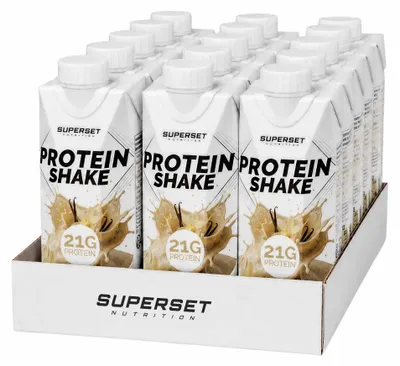 Image de Boissons protéinées - Superset Nutrition - Protein shake (15x250ml) - Saveur Vanille