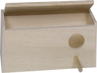 Produktbild von Nobby Wellensittich Nistkasten 28,5 x 14,0 x 14,0 cm, Loch rechts