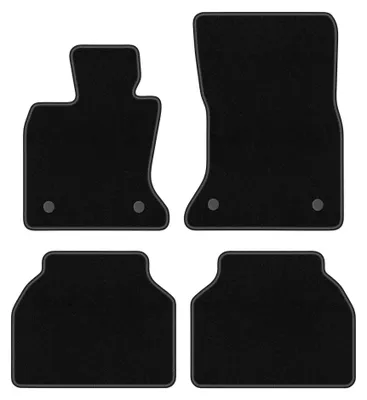Image de Tapis de sol en moquette pour BMW GT F07 xDrive 2009-2017 (GT) – jeu 4 pièces, noirs, sur mesure – Wielganizator BASIC