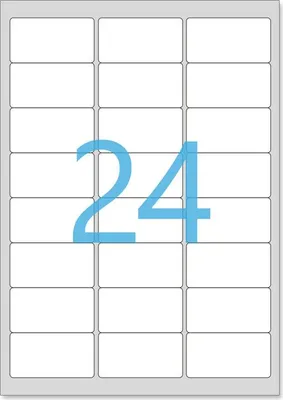 Image de Lot de 50 planches a4 de 24 étiquettes  spéciales timbre - 6 35 x 3 39 cm   1200 étiquettes