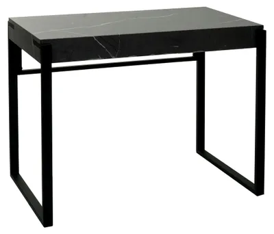 Produktbild von Konsolentisch HWC-L53, Telefontisch Arbeitstisch Beistelltisch Ablagetisch, Metall 80x100x54cm - Marmor-Optik grau