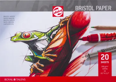 Produktbild von Talens - Bristolpapier, 250 g/m², 21 x 29,7 cm (A4)