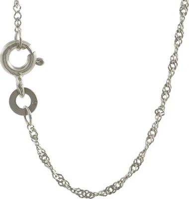 Produktbild von Silberkette Singapurkette Länge 45cm - Breite 1,2mm - 925 Silber