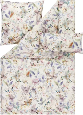 Produktbild von LOESCHEN Estella Ateliers Bettwäsche-Garnitur-Mako-Satin Estera  Farbe multicolor Größe 155x220+80x80+40x80