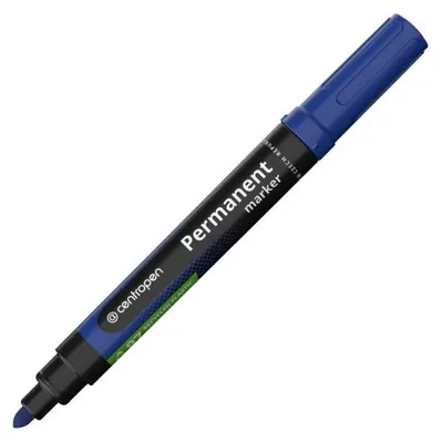 Obrázek produktu pro Permanentní popisovač Centropen 8566 - kulatý hrot, modrý