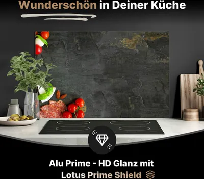 Produktbild von Spritzschutz Küchenrückwand aus Aluminiumverbund Glanz - 3mm - 90x40 cm  - Italienisches Schlemmer-Frühstück