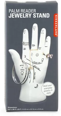 Produktbild von Handpalmlezer mit Sieradenstandaard, Weiß