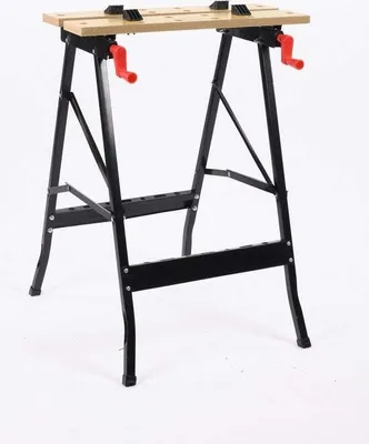 Image de Etabli Kinzo - Etau - Portable - Max. Poids 100 kg - Peut être réglé plus haut et plus large