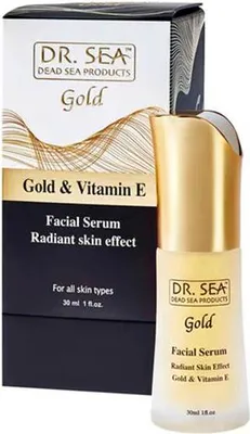 Produktbild von Gesichtsserum mit Gold und Vitamin E - strahlender Hauteffekt