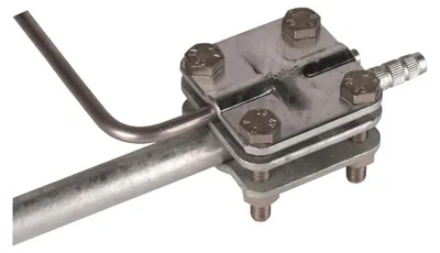 Productafbeelding van DEHN aansluitklem 610010 voor aardingsstang, geschikt voor diameter 20-25 mm