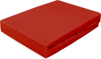 Obrázek produktu pro Napínací prostěradlo, jerseyové napínací prostěradlo s gumou 120x200, červené
