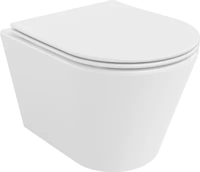 Obrázek produktu pro Mexen Rico WC mísa Rimless Tornado s pomalu klesající deskou slim, duroplast, bílý lesk - 30720400T