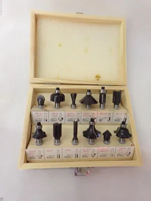 Image de Vorel Wood Cutters Set of 12 pcs Shank 8Mm 22550
