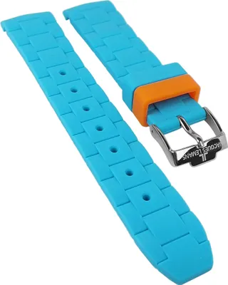Produktbild von Jacques Lemans Rome ► Uhrenarmband aus Silikon in türkis ► 1-1691K