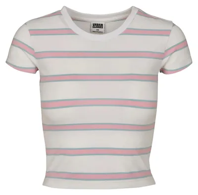 Immagine prodotto di Urban Classics - Maglietta corta da donna TN778 (XS) (bianco/rosa girly)