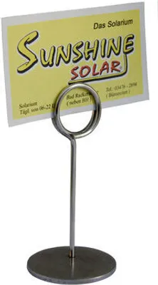 Produktbild von 2x Tischkartenhalter "Ring" aus Edelstahl ca. 7cm