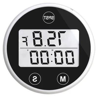 Productafbeelding van IJsbad thermometer - Watertemperatuur meter - Temperatuur meten - Met timer functie - 4 cm - Wit