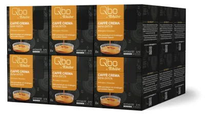 Produktbild von Tchibo Qbo Caffè Crema Buna Enteta Premium Kaffeekapseln, 144 Stück - 18x8 Kapseln (Caffè Crema, Intensität 04/10, mild-aromatisch), nachhaltig & aus 70% nachwachsenden Rohstoffen¹