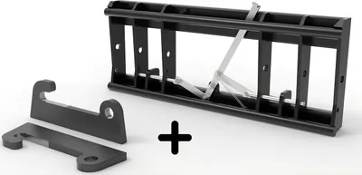 Produktbild von Adapter von Radlader auf Euroaufnahme, Euroadapter, Schnellwechsler - [ Ahlmann (50x50x424mm) mechanische Verriegelung ]
