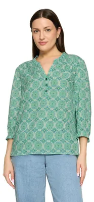 Produktbild von Cartoon Bluse Kurz 3/4 Arm 5880 Green/Blue 38