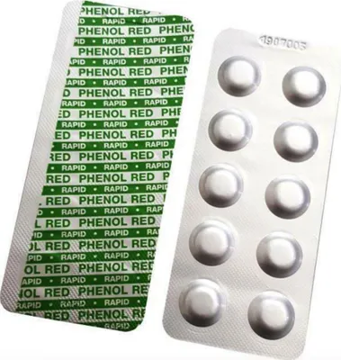 Produktbild von W'eau Pooltest Phenol Red pH Testtabletten Manuell 100 Stück