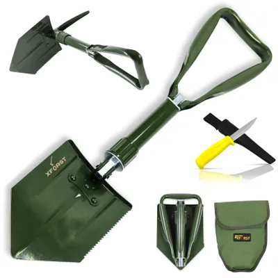 Produktbild von Faltbarer Spaten und Outdoor-Überlebensmesser-Set für Abenteuer