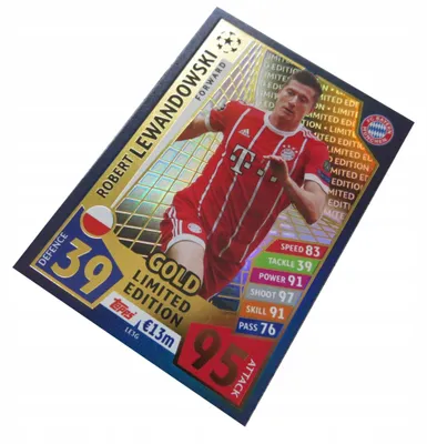 Produktbild von Topps Champions League Match Attax 2017/18 Limited Gold Lewandowski Bayern