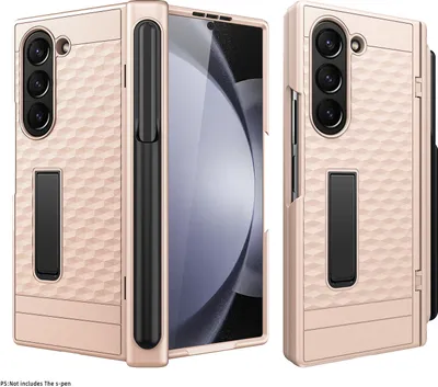Immagine prodotto di Custodia per Samsung Galaxy Z Fold 6 Custodia militare con protezione dello schermo, scanalatura per stilo, protezione della cerniera e supporto Oro
