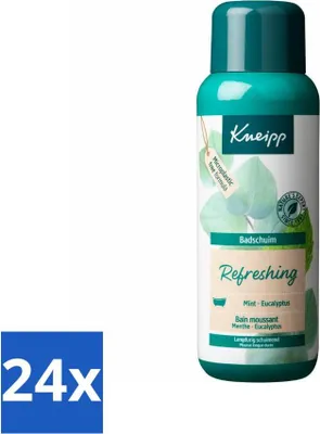 Immagine prodotto di Kneipp - Bagno schiuma - Menta-Eucalipto - Rinfrescante - 400 ml - Confezione risparmio - 24 pezzi