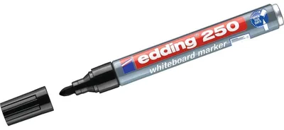 Produktbild von Edding 250, 10 Stück(e), Schwarz, Rundspitze, Grau, Mehrfarbig, Aluminium, Rund
