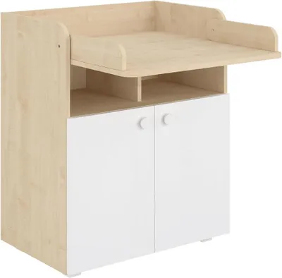 Immagine prodotto di Comò fasciatoio 700 - Comò moderno per cameretta neonato, 47 x 70 x 86 cm. Disponibile nei colori: bianco e naturale