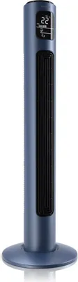 Produktbild von Brandson - Turmventilator mit Fernbedienung - Oszillation 60° - Standventilator - mobiler Lüfter - Tower Fan - 96 cm - 45W - Ventilator mit 3 Geschwindigkeitsstufen - Cool Blue