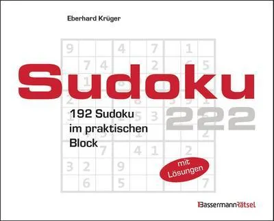 Produktbild von Sudokublock 222 (5 Exemplare à 2,99 EUR)