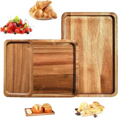 Immagine prodotto di Set di taglieri in legno da 3 pezzi per la colazione e gli spuntini