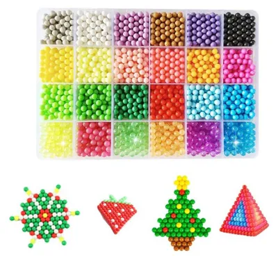 Image de Set de 3600 perles d'eau en 24 couleurs