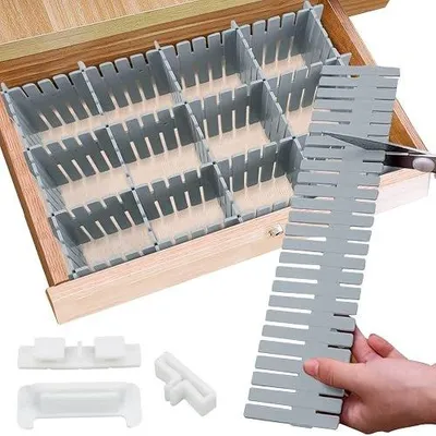 Zdjęcie produktu dla Separator do szuflad regulowany organizer bielizny 16 szt