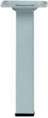Image de Pied meuble carré HETTICH fixe acier époxy blanc