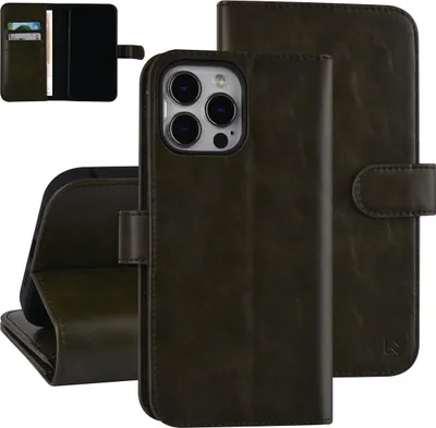 Produktbild von UNIQ Accessory Book type case iPhone 13 Pro Max - Card holder - Magnetic closure - Dark Green