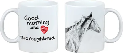 Zdjęcie produktu dla "Vollblut" - kubek z motywem psa, personalizowany kubek z nadrukiem, klasyczny prezent od marki Art-Dog.