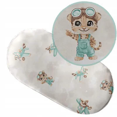 Produktbild von Spannbettlaken mit Gummizug 38x80 cm für Kinderwagen Moseskorb Wiege 100% Baumwolle