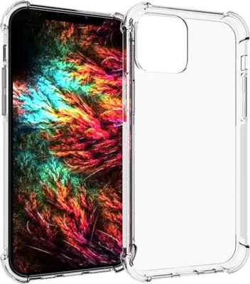 Produktbild von Mobigear Cushion Durchsichtig iPhone 12 Pro Max Hülle Flexibles TPU Backcover Stoßfest - Transparent