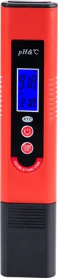 Produktbild von Professionelles und energiesparendes pH-007T pH-Stiftmessgeraet Hohe Praezision mit automatischer Temperaturkompensation ATC-Funktion Automatische Kalibrierung und LCD-Saeuretester mit Hintergrundbeleuchtung Tragbares pH- und TEMP-Wasserqualitaetsanalysegeraet