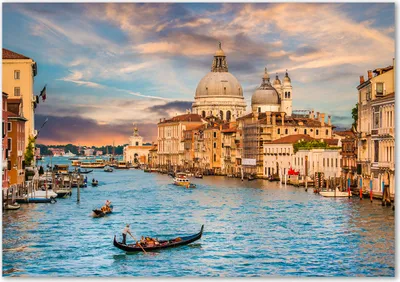 Produktbild von Tulup® Leinwandbild - 100x70 cm - Wandkunst - Drucke auf Leinwand - Leinwanddruck  - Sehenswürdigkeiten & Architektur - Blau - Venedig Italien