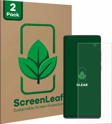 Produktbild von 2x ScreenLeaf Schutzfolie für Motorola Moto G85 nachhaltiger Displayschutz Display Schutz Folie Klar Transparent