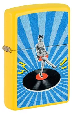 Produktbild von Zippo Benzin-Feuerzeug Sunflower Vintage Record 60007679, unbefüllt