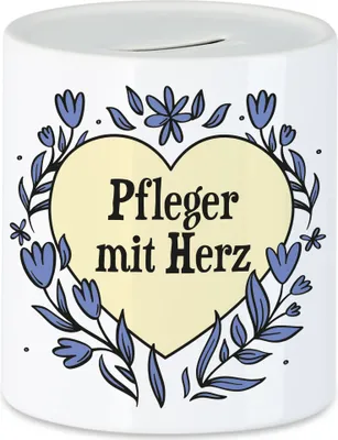 Produktbild von Pfleger mit Herz Spardose Geschenkidee Zum Danke Sagen Bester Pfleger