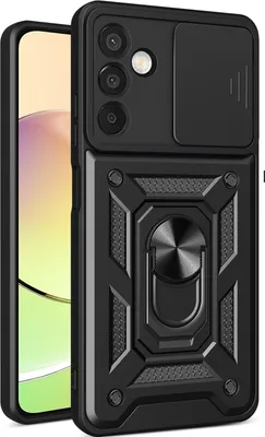 Produktbild von Hülle für Samsung Galaxy A36 Magnetische Ring Ständer Halter Dia Kameraschutz TPU Bumper Silikon Schutzhülle Schwarz