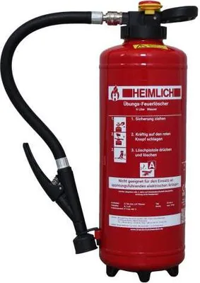 Produktbild von 6L Wasser Übungsfeuerlöscher, wiederbefüllbar Übungslöscher Schlagknopfarmatur, Modell Ü 6 Sc-4
